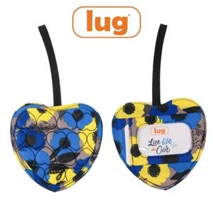 Lug Heart Baggage ID Tag NWT Peony Blue: